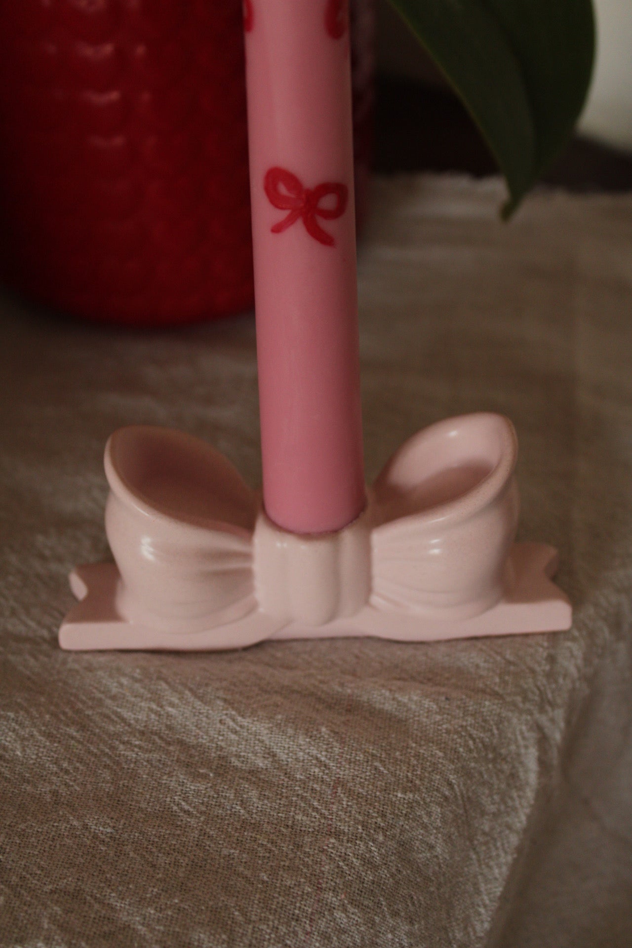 Porta candela fiocco 🎀