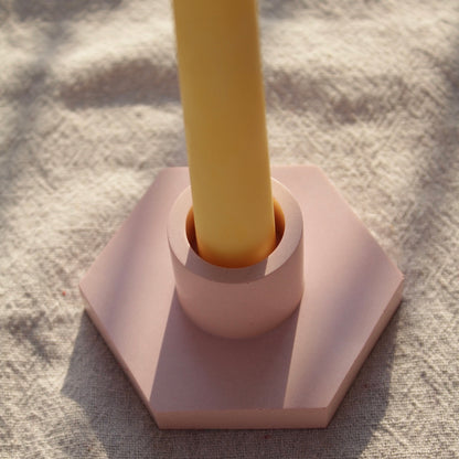 Hexagonal candle holder