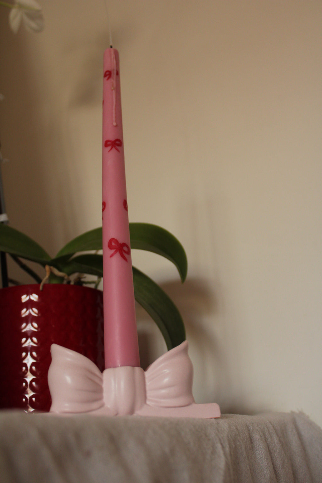 Porta candela fiocco 🎀