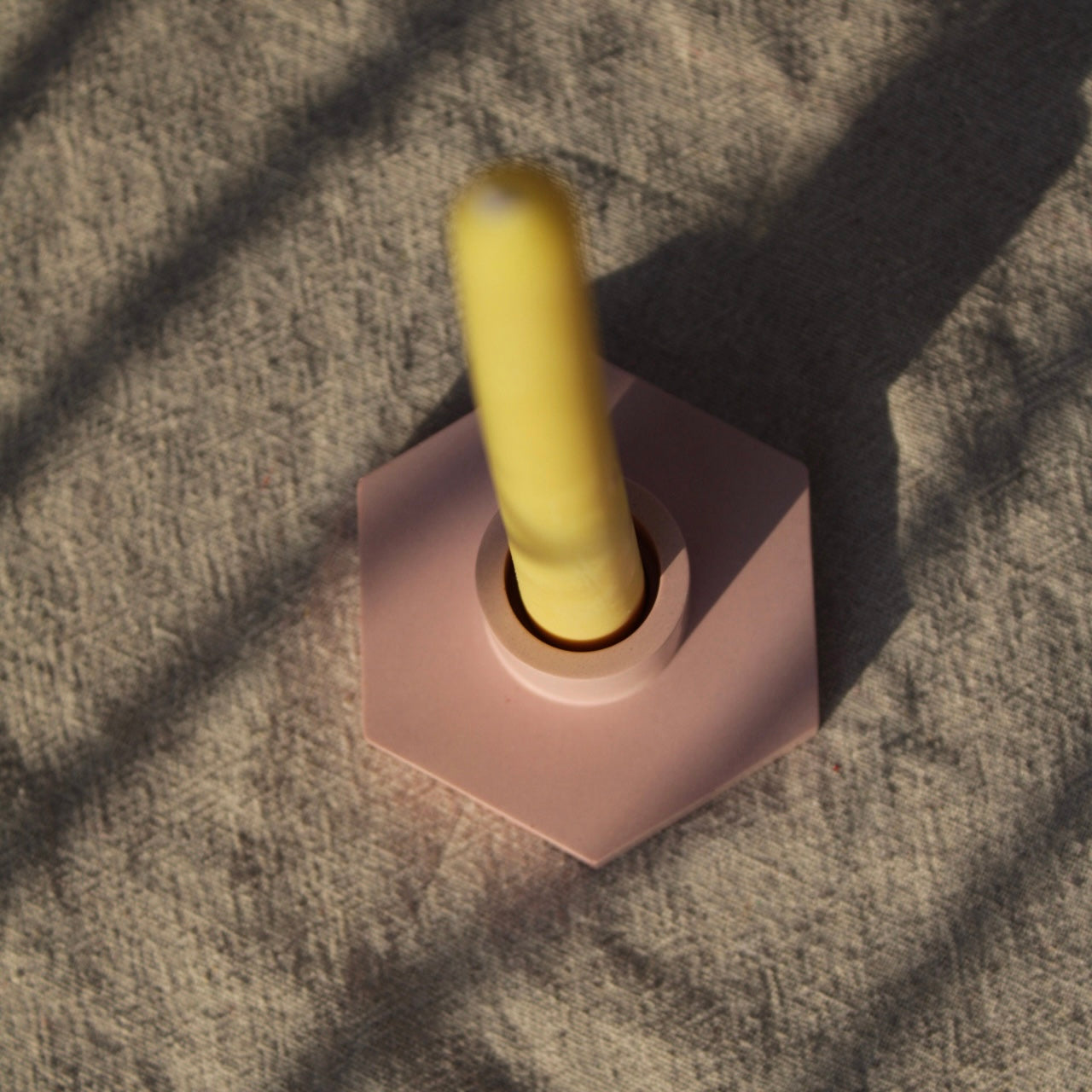 Hexagonal candle holder