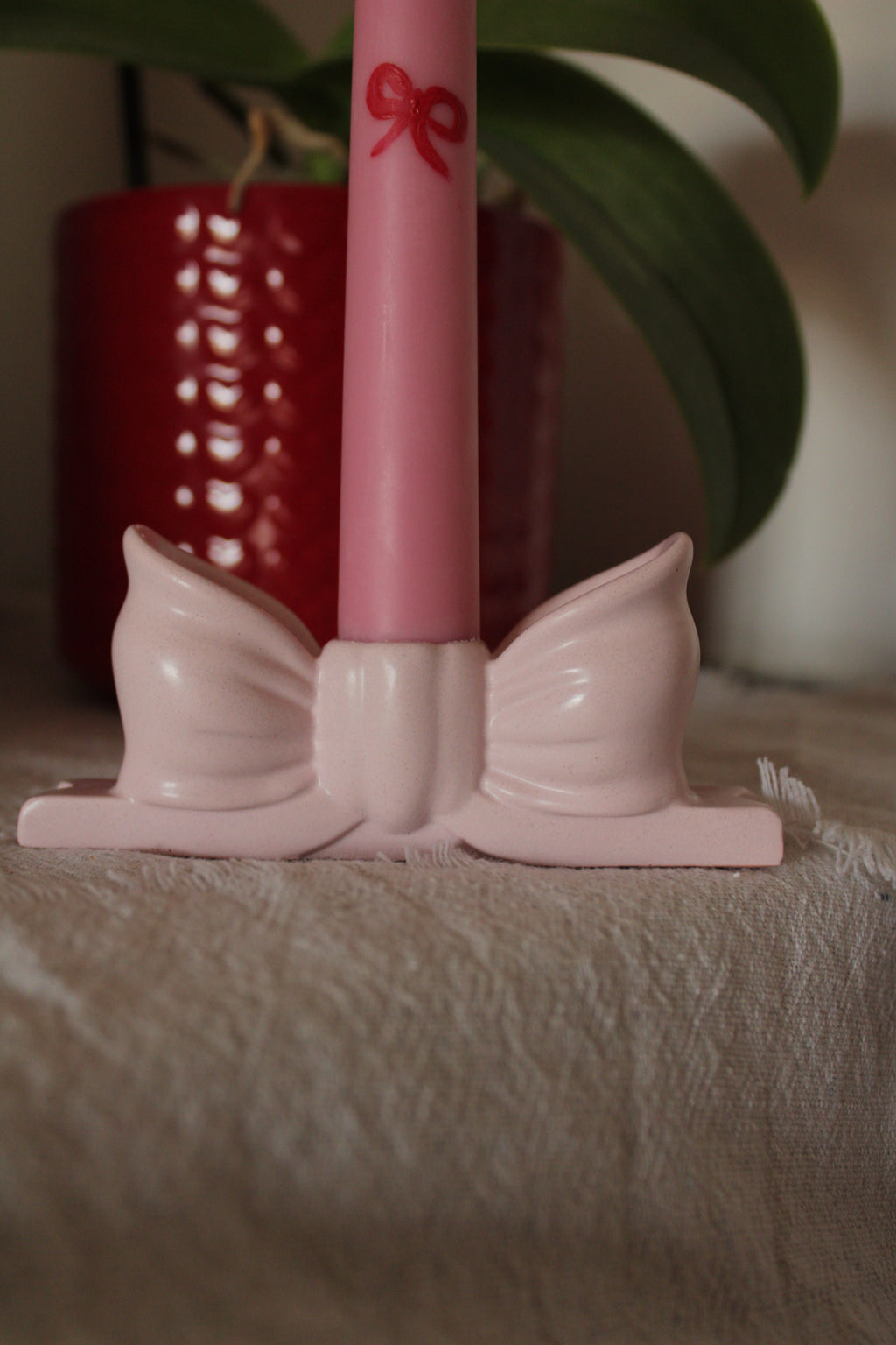 Porta candela fiocco 🎀